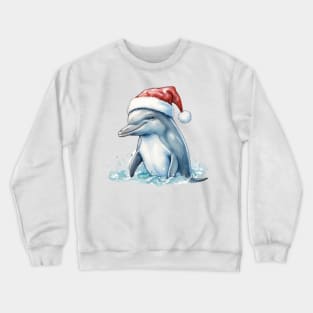 Christmas Dolphin Crewneck Sweatshirt